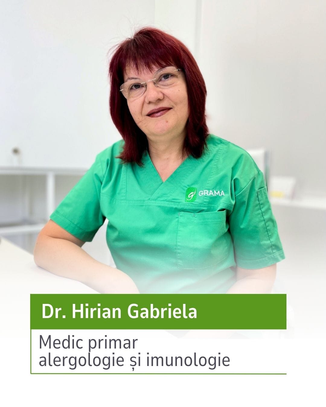 Dr. Hirian Gabriela. Medic primar alergologie si imunologie